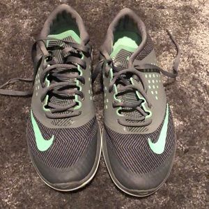 NIKE Grey Mint Green sneakers